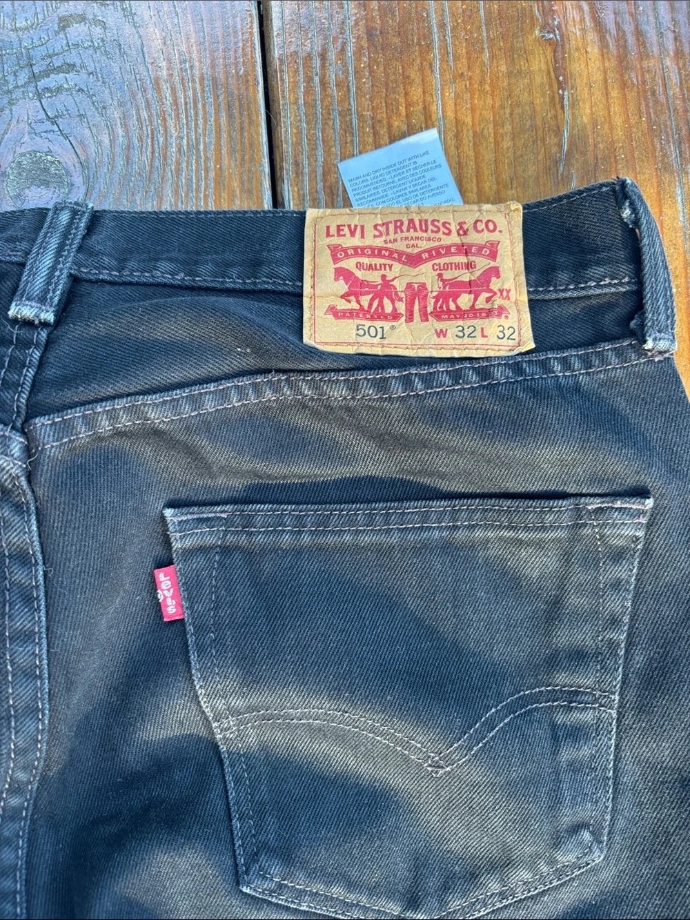 Levi's Black Straight-Leg Men's Jeans